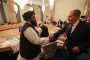Afghan Foreign Minister Amir Khan Muttaqi and Russian Foreign Minister Sergey Lavrov. (Source: Getty Images)