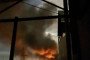 Fire burns at a power substation in occupied Crimea following an overnight drone attack on July 5, 2026. (Source: Exilenova+)