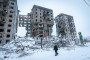 edificio destruido ataque ruso Donetsk Ucrania guerra Rusia contra Ucrania destrucción infraestructura