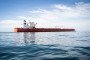 The oil tanker “Kira K,” identified by Greenpeace as part of Russia’s shadow fleet, is sailing off the German coast near Fehmarn. (Source: Getty Images)