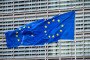 EU flags fly outside the European Commission headquarters in Brussels during the European Council summit on October 15, 2026. (Source: Getty Images)