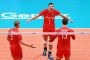 FIVP Men's World Championship Final Six Pool I Dmitry Volkov of Russia celebrates with the teammates at Pala Alpitour in Turin, Italy on September 26, 2018. (Source: Getty Images)