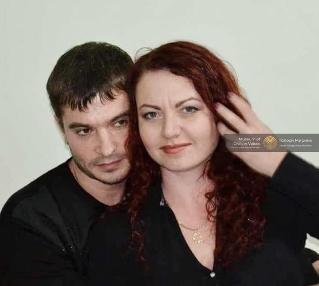 Kateryna Savenko with her husband Vitalyi. (Source: Civil Voices Museum) Kateryna Savenko with her husband Vitalyi. (Source: Civil Voices Museum)