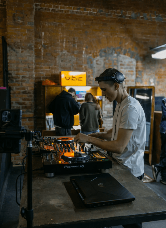 A DJ performs at Krytka in Okhtyrka, Ukraine. (Source: Huck Magazine) A DJ performs at Krytka in Okhtyrka, Ukraine. (Source: Huck Magazine)