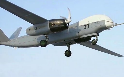 Russian Altair combat drone during flight test. (Source: Russian media) Russian Altair combat drone during flight test. (Source: Russian media)