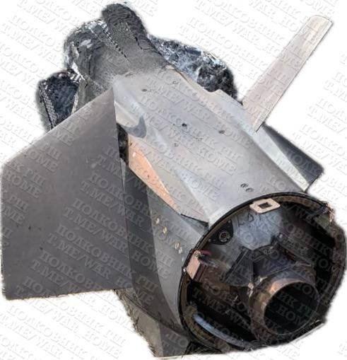 Rear section of a Russian small-sized cruise missile recovered in Ukraine, August 2025. (Source: Polkovnyk GS) Rear section of a Russian small-sized cruise missile recovered in Ukraine, August 2025. (Source: Polkovnyk GS)