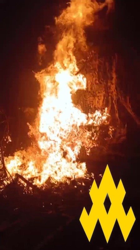 A Russian tank burns in Donetsk region following a sabotage operation by the Ukrainian resistance group Atesh. (Source: Atesh/Telegram) A Russian tank burns in Donetsk region following a sabotage operation by the Ukrainian resistance group Atesh. (Source: Atesh/Telegram)