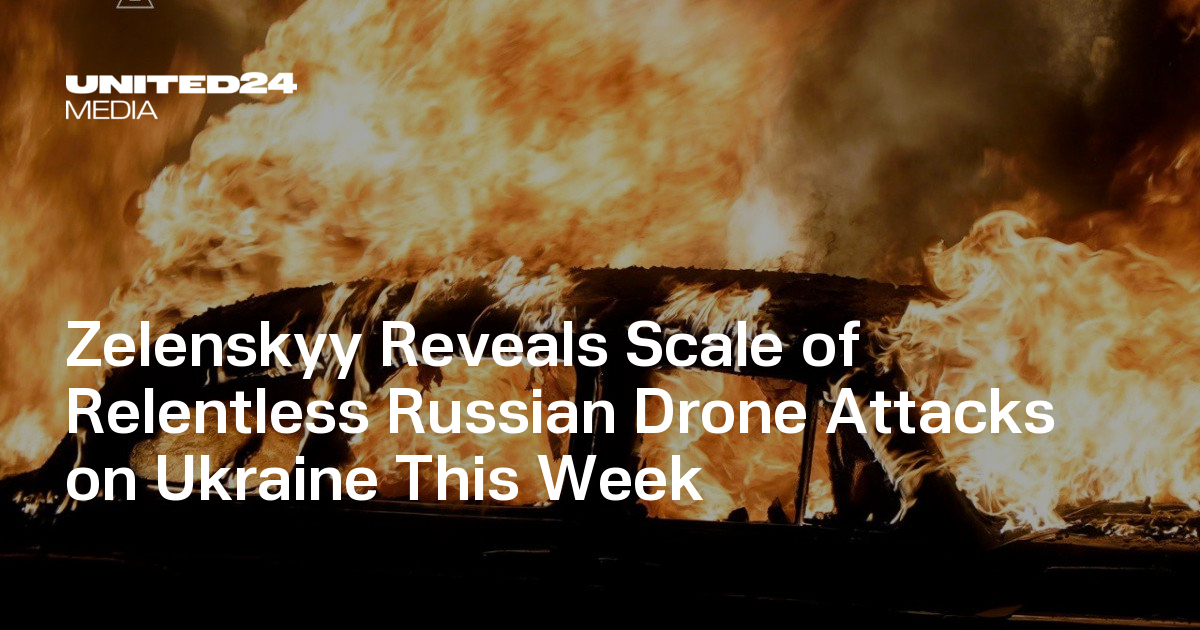 Zelenskyy Reveals Scale of Relentless Russian Drone Attacks on Ukraine This Week